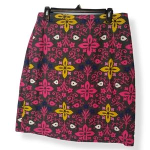 BODEN Retro Print A-line Mini Skirt size 10